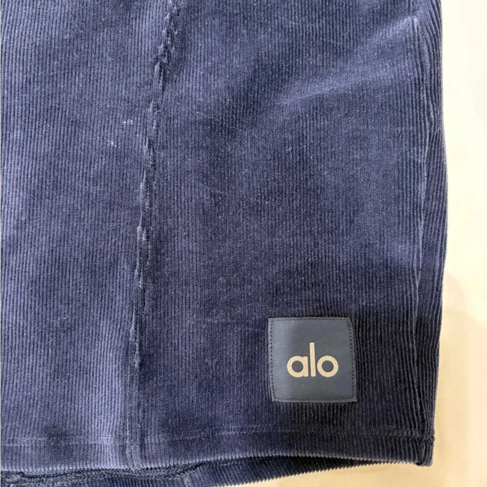 ALO Yoga Navy Blue Mini Skirt